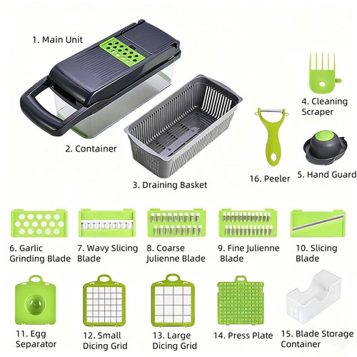 Kitchen vegetable - 16-in-1,